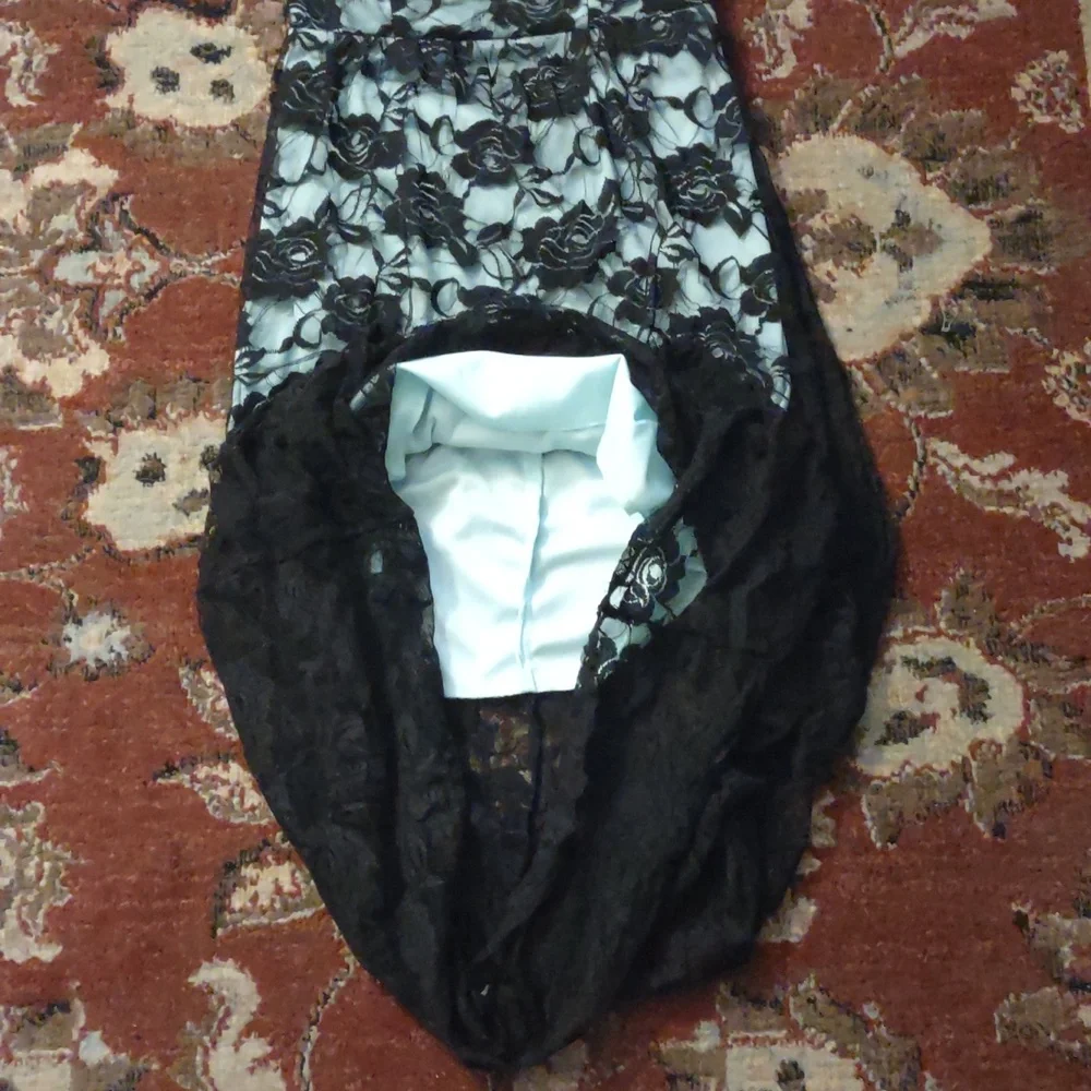 Vintage 2000s sweetheart lace prom dress - Picture 4 of 10